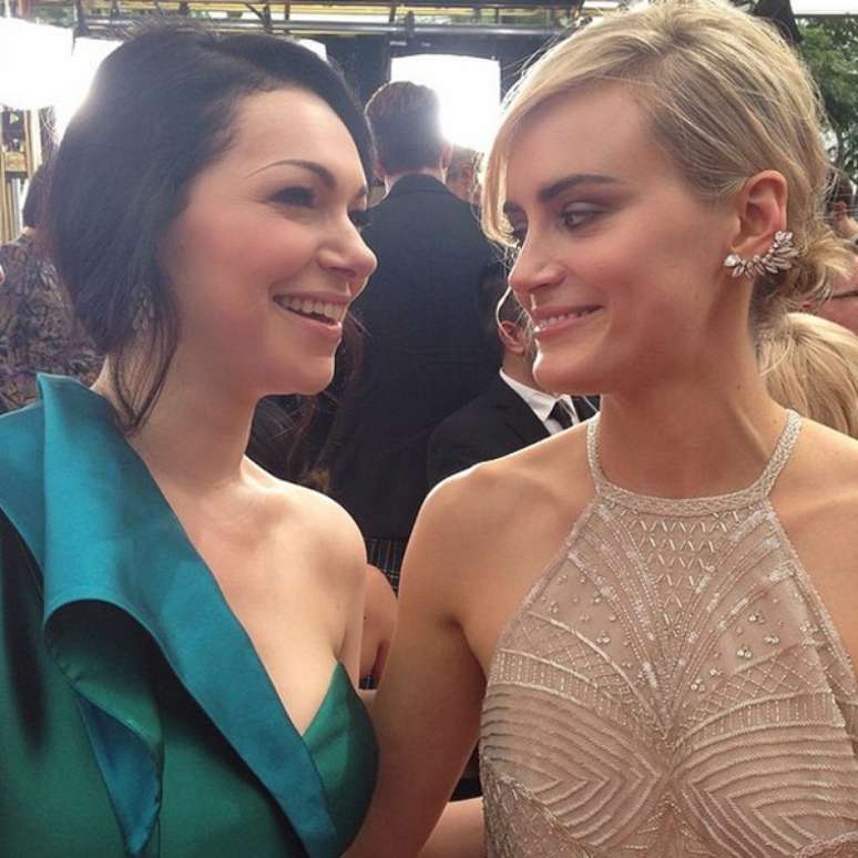 <p>As atrizes que interpretam Piper e Vause na cerimônia do Emmy 2014</p>