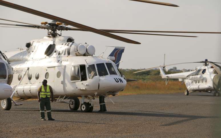 Três pessoas morreram na queda do helicóptero da ONU e um quarto tripulante sobreviveu com ferimentos (foto de arquivo)