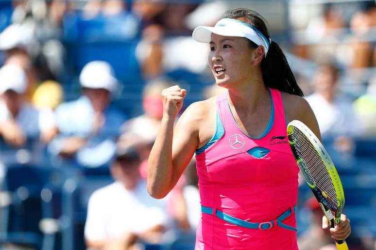 Shuai Peng em ação no US Open