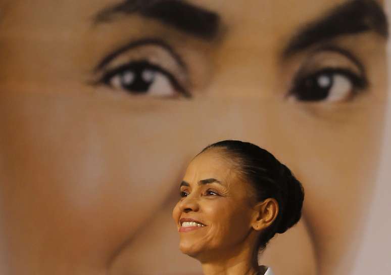 <p>Marina Silva no evento de lançamento do seu programa de governo</p>