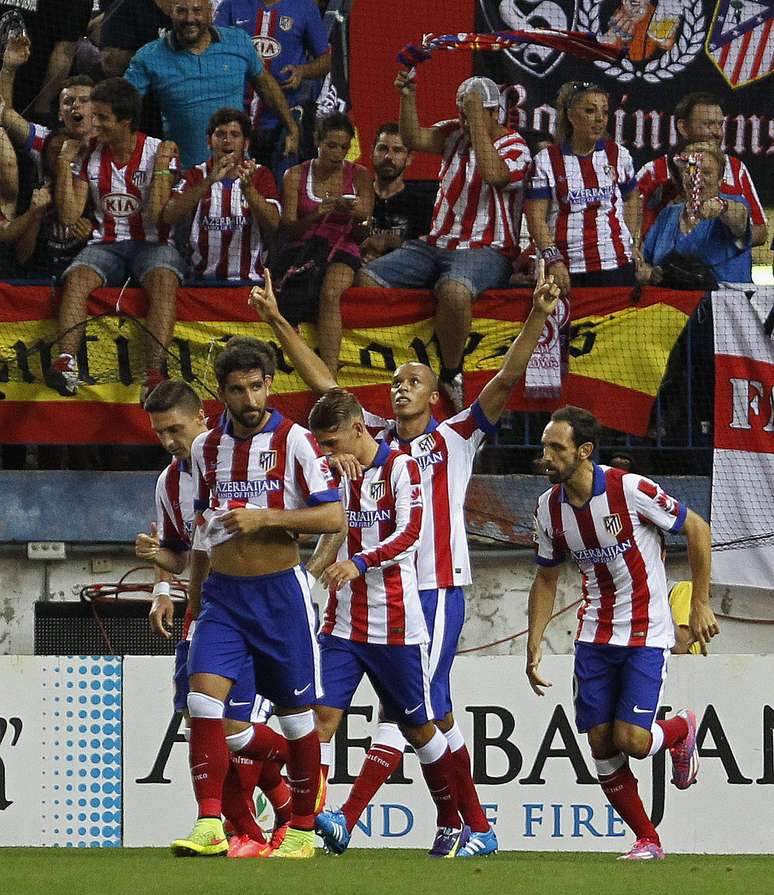 Miranda abriu o placar para o Atlético de Madrid na vitória sobre o novato Eibar