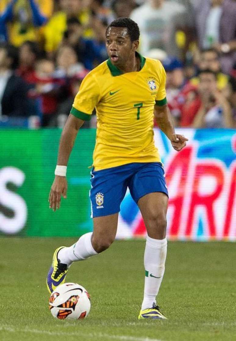 Foto de arquivo de Robinho em amistoso da seleção nos EUA contra o Chile.