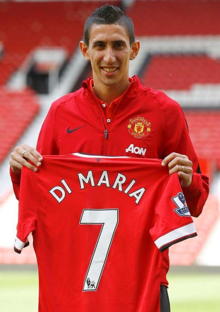 Meia argentino Di María, reforço do Manchester United. 28/08/2014