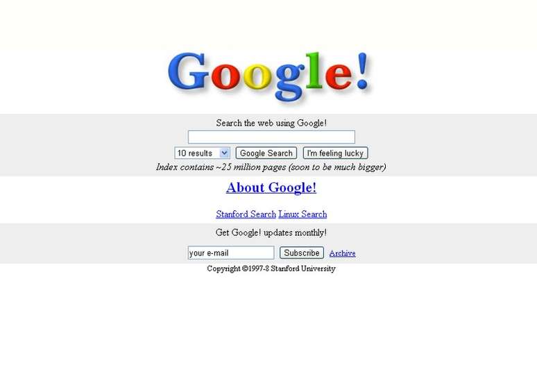 O ANO É 2006 Google a A INTERNET AINDA ENTRA NO GOOGLE E DIGITA ERA TUDO