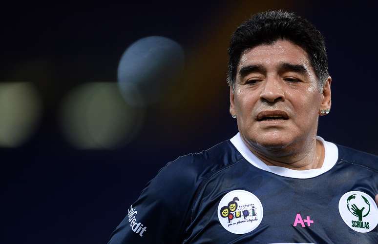 Maradona foi a grande estrela do Jogo da Paz