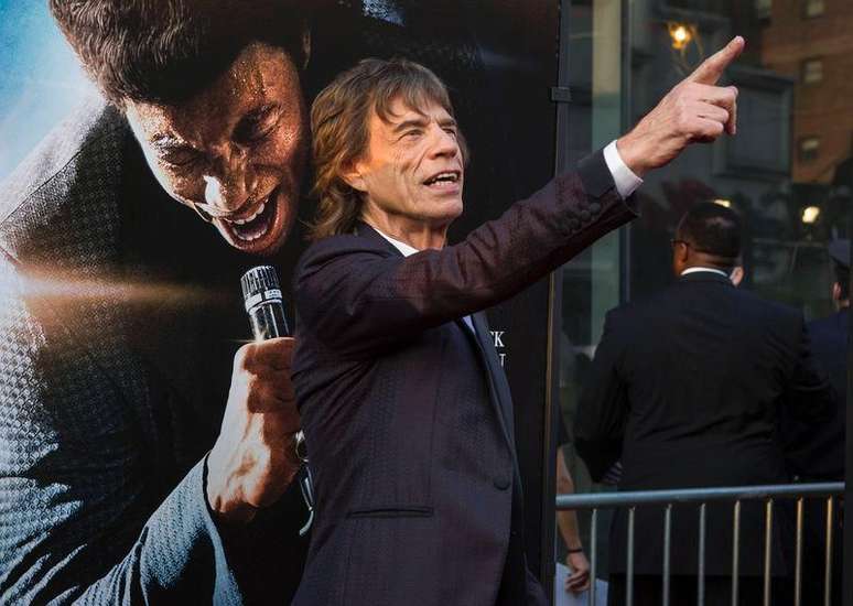 Jagger durante lançamento do filme 'Get on Up', em 21 de julho de 2014.
