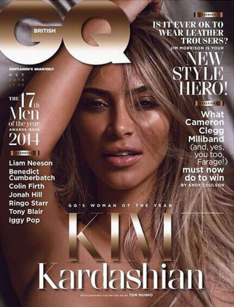 <p>Kim Kardashian é capa da GQ</p>