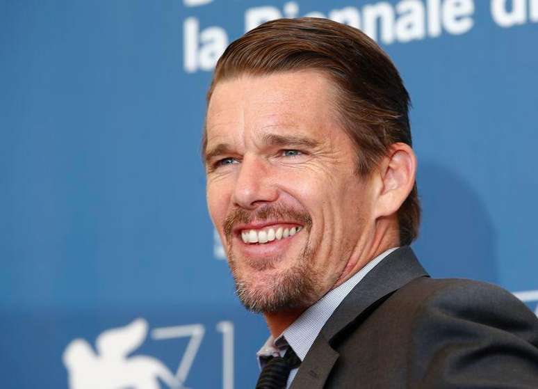 Ator Ethan Hawke no Festival de Veneza. 5/9/2014