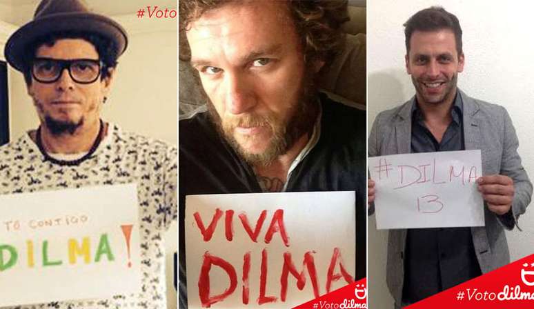 Artistas entram na briga e começam a reforçar campanhas - Dilma
