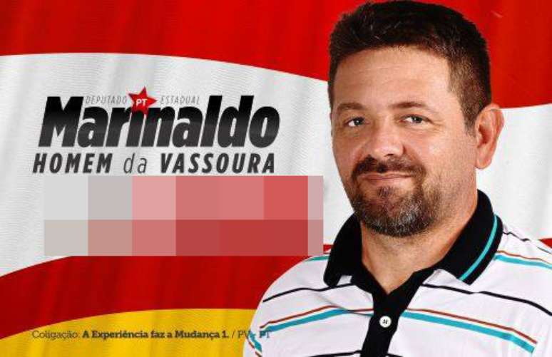 Marinaldo, o Homem da Vassoura, candidato a Deputado Estadual pelo PT-TO