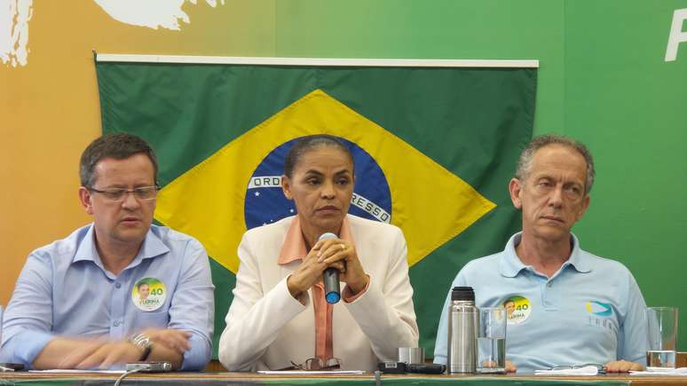 Vice Marina Silva assumiu o lugar de Eduardo Campos e foi a candidata do PSB à Presidência nas eleições de 2014