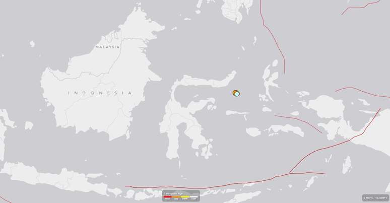 Tremor atingiu a Indonésia nesta quarta-feira (horário local)