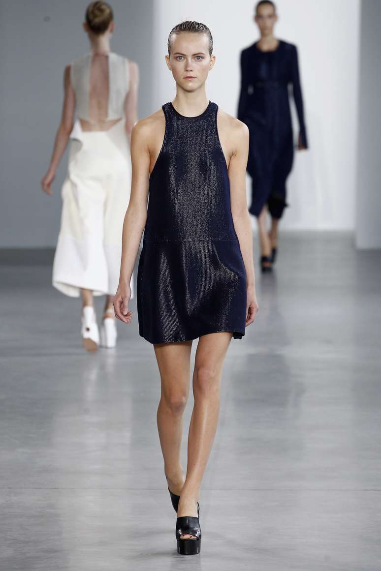 Calvin Klein mostrou sua coleção para o verão 2015 nesta quinta-feira (11), em Nova York