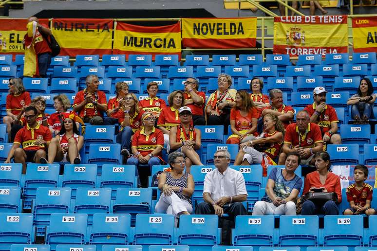 Torcida espanhola marcou presença em duelo disputado no Ibirapuera