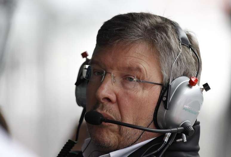 Ex-chefe da equipe Ferrari Ross Brawn durante GP da China. 15/04/2012