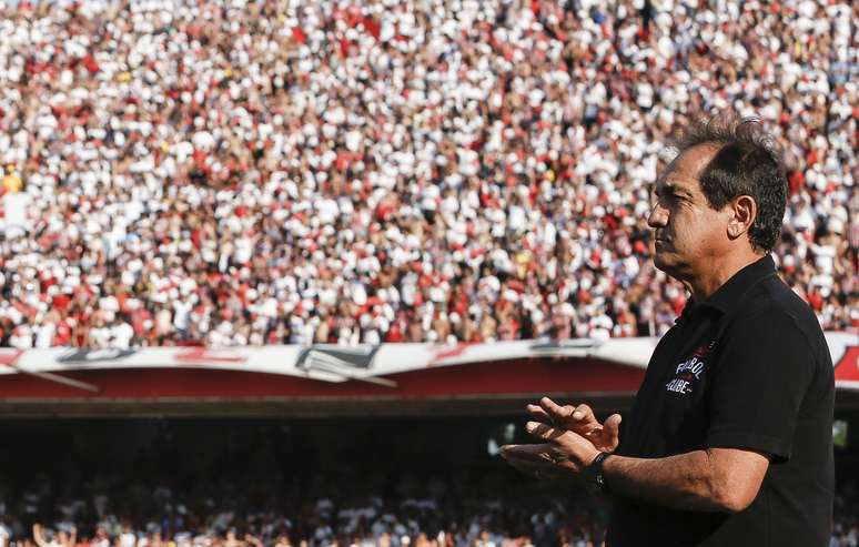 <p>Grande p&uacute;blico do Morumbi fez a festa no segundo tempo</p>