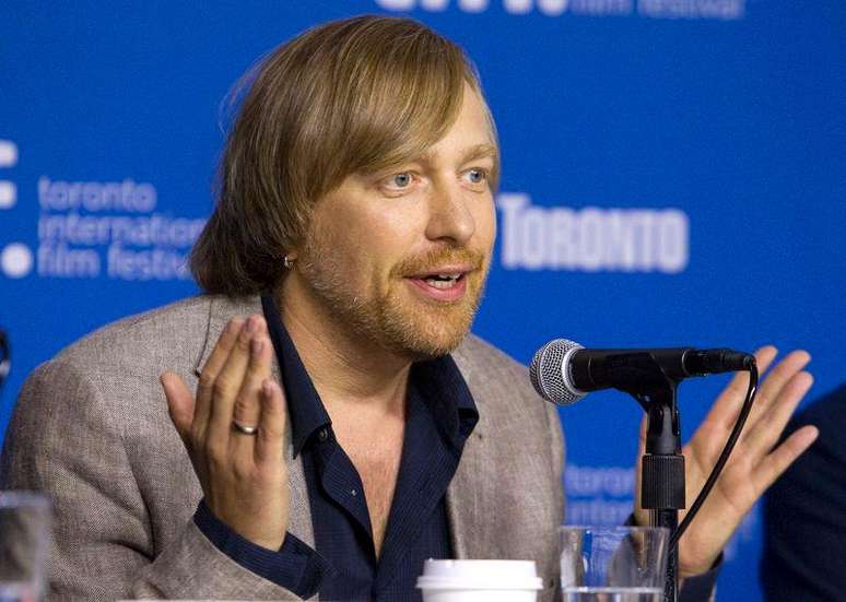 Diretor Morten Tyldum em coletiva de imprensa para promover seu filme "The Imitation Game",  durante o Festival de Cinema de Toronto. 9/09/2014.