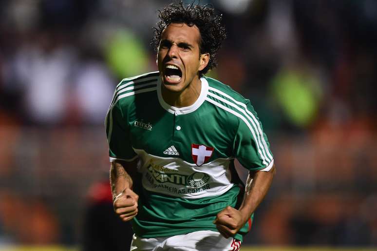 <p>Após um ano sem marcar, Diogo vibra com gol no Pacaembu</p>