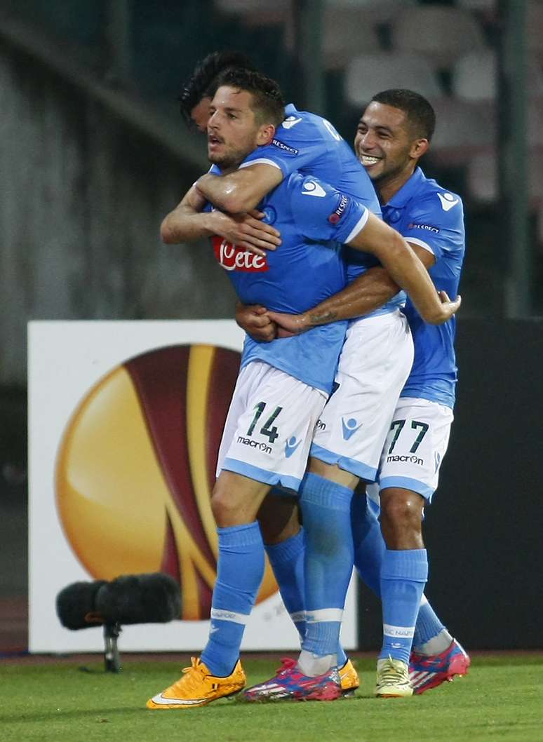 Mertens marcou duas vezes na vitória do Napoli