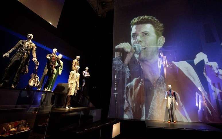 Exposição sobre David Bowie em Londres, em 20 de março de 2013.