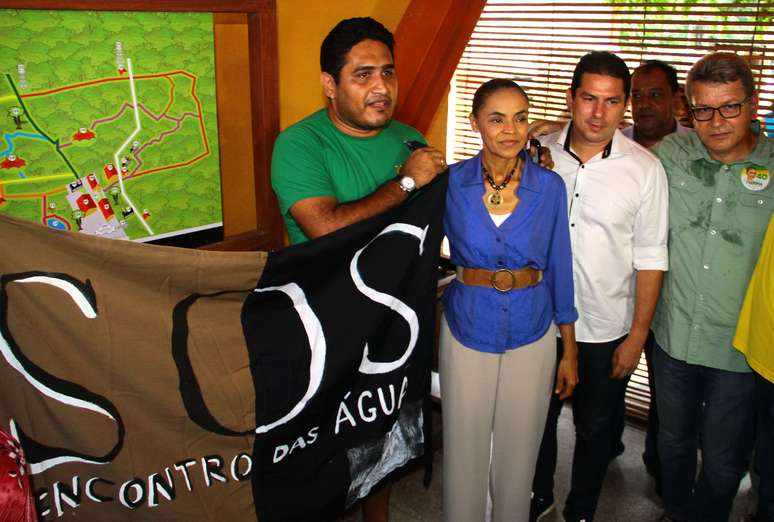 Marina Silva participou de um ato público em Manaus sobre o enfretamento de mudanças climáticas