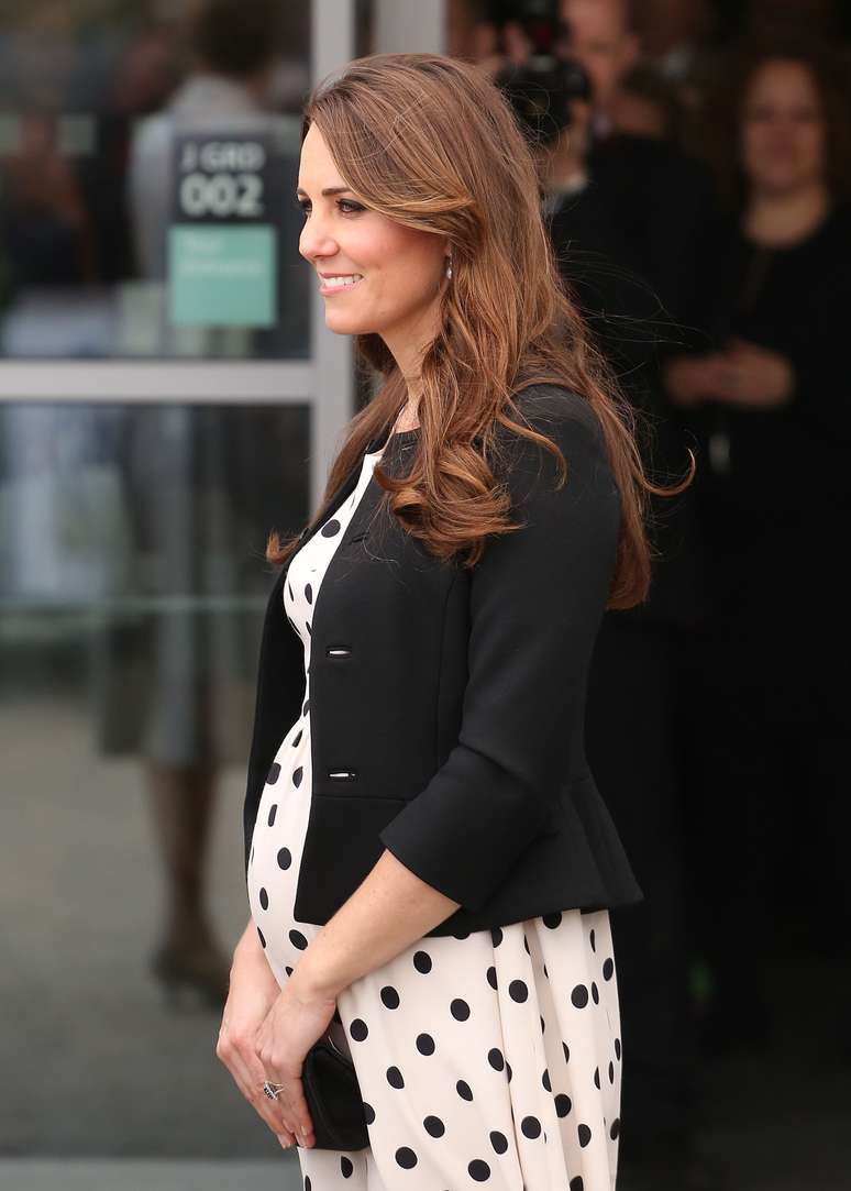 Kate costumava usar os fios soltos em sua primeira gravidez  