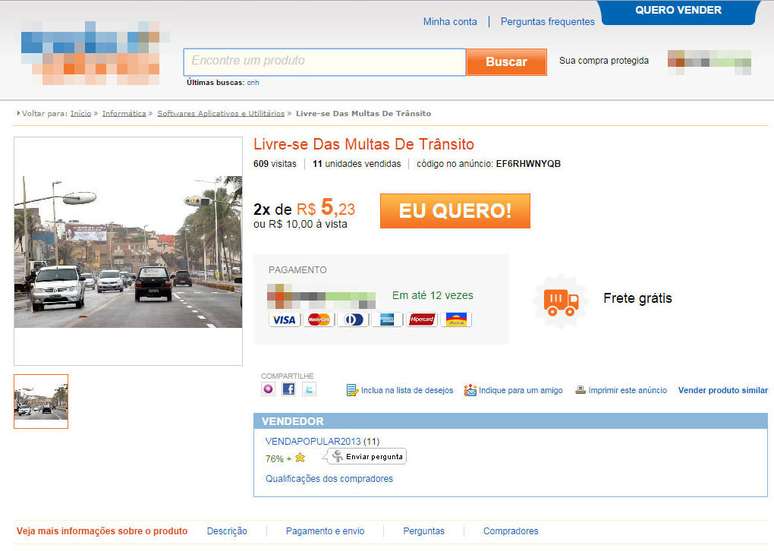 Sites fazem repasse de multas a carteira de motorista de laranjas