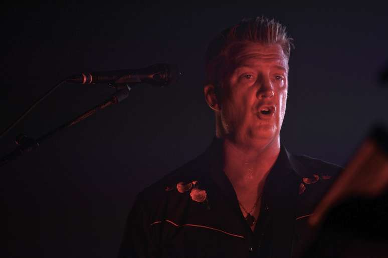 A banda Queens of the Stone Age se apresentou no Espaço das Américas, em São Paulo, nesta quinta-feira (25)