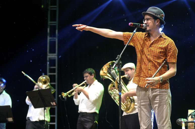 Siba e a Fuloresta se apresentaram no Figo 2014, em Goi&acirc;nia