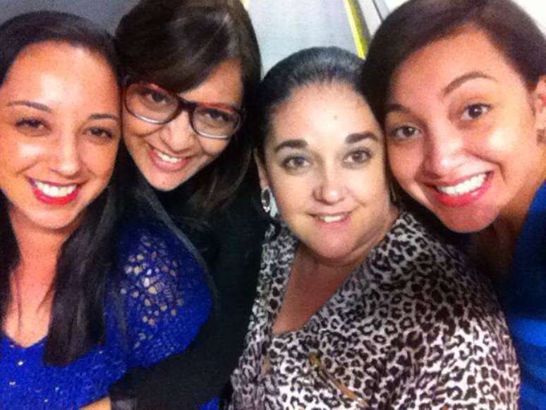 <p>Rosangela, Tatiane, Adriana e Beatriz (da esquerda para a direita) foram viajar para os EUA pela primeira vez neste mês de setembro</p>