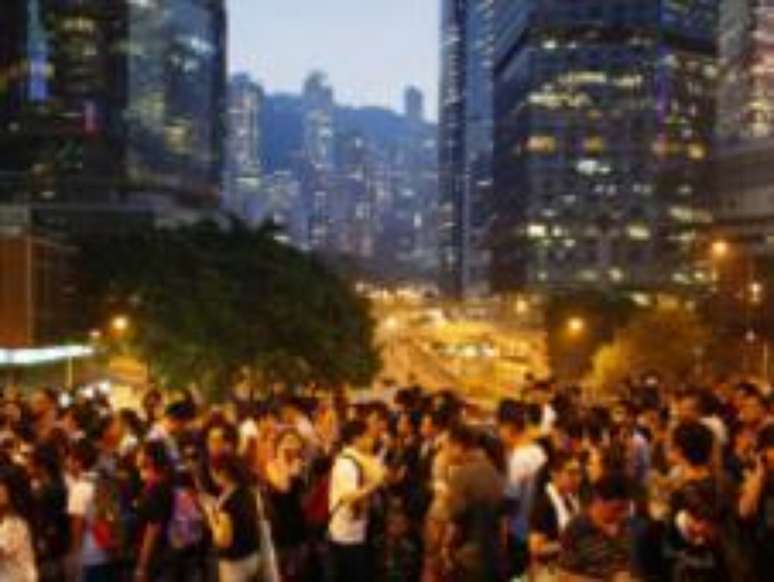 <p>Manifestações em Hong Kong ganham força nos últimos dias</p>