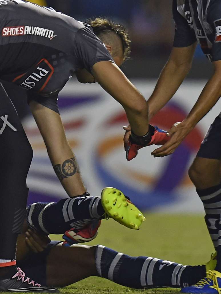 Equatoriano Jordan Andres Jaime sofreu fratura no pé que causou espanto em duelo contra Goiás