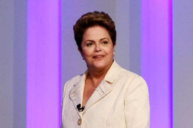 <p>Presidente Dilma Rousseff durante debate da TV Globo</p>