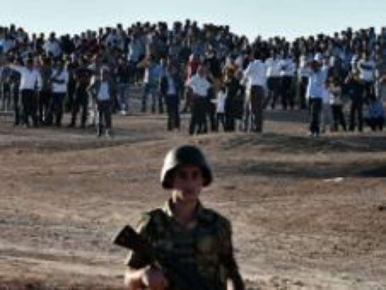 <p>A cidade de Kobane, de maioria curda, foi invadida na segunda-feira pelo EI </p>