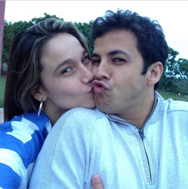 Fernanda Gentil e o marido 