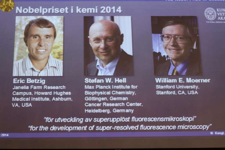 Os três cientistas levaram o Nobel de Química 
