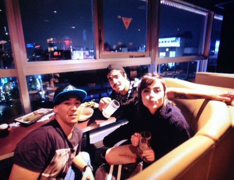 <p>Caio Castro e Maria Casadavell em viagem ao Jap&atilde;o&nbsp;</p>