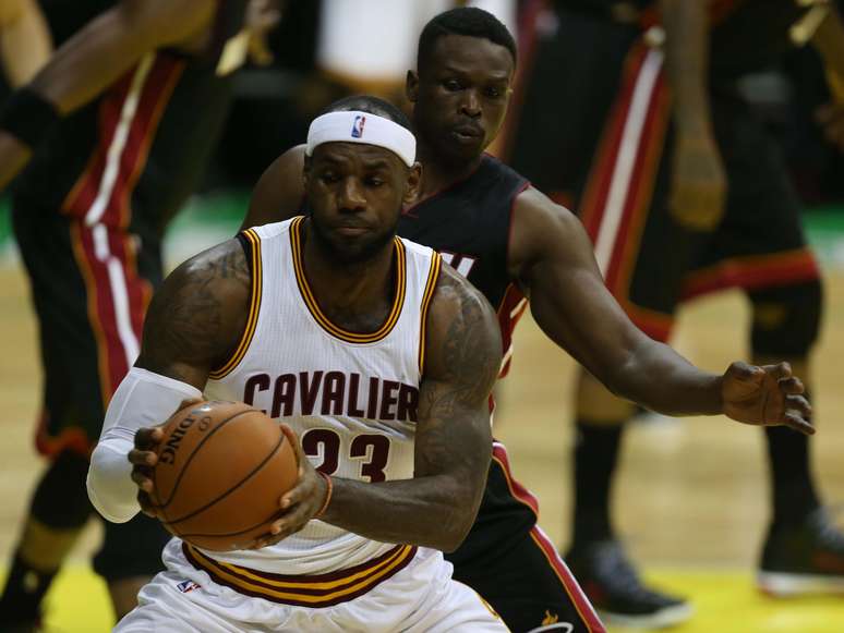 <p>LeBron James reencontrou ex-equipe Miami Heat</p>