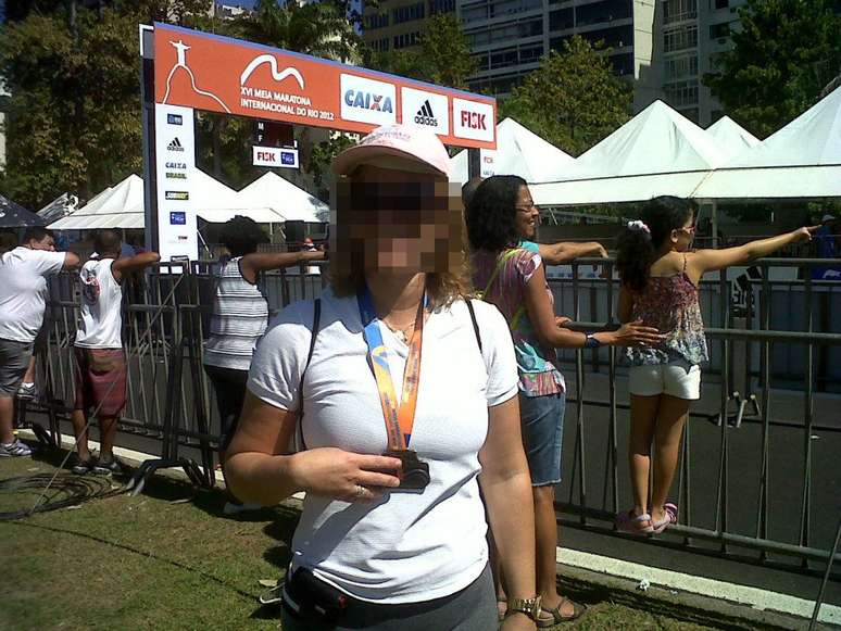 Mulher postou foto na Maratona do Rio de Janeiro