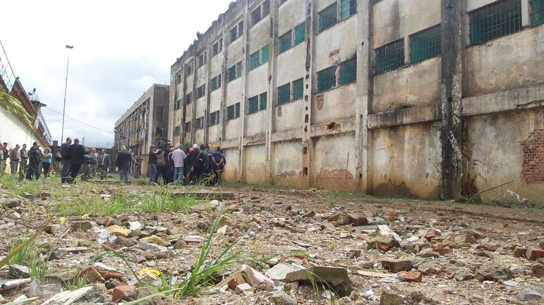 O pavilhão C era usado sem as mínimas condições estruturais