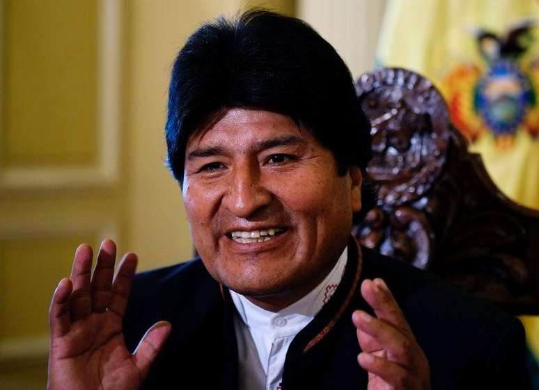 <p>O presidente da Bol&iacute;via, Evo Morales, garantiu um novo mandato de cinco anos</p>