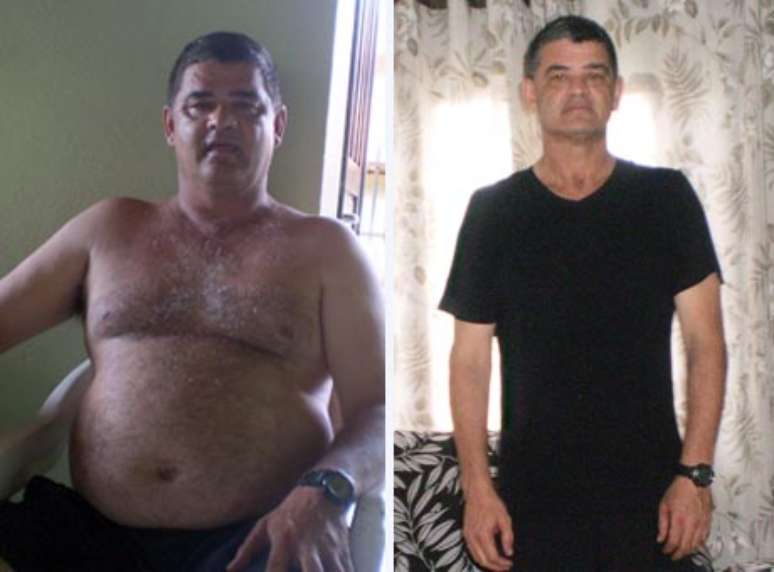 <p>Luiz Carlos perdeu 23 quilos com caminhadas diárias e exercícios físicos</p>