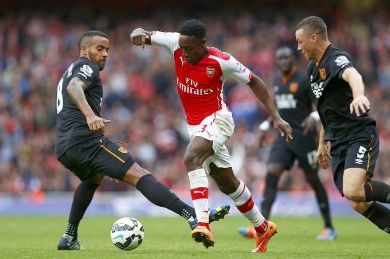 <p>Welbeck anotou o gol de empate do Arsenal contra o Hull nos acr&eacute;scimos</p>