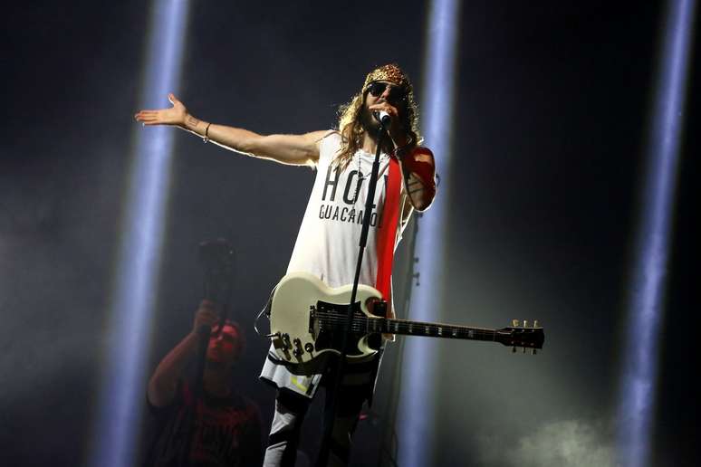 Jared Leto e a banda 30 Seconds to Mars