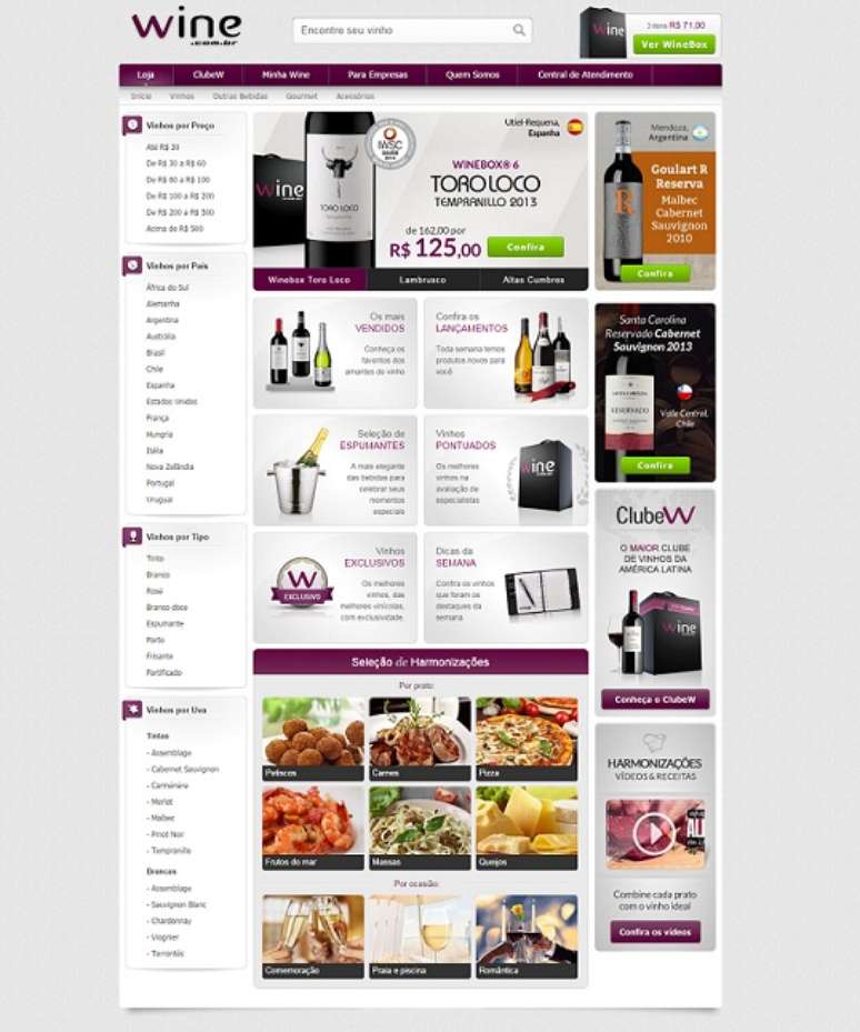 Pautada pelo conceito de &ldquo;entregar momentos de prazer e divers&atilde;o&rdquo;, a miss&atilde;o da Wine &eacute; contribuir para o aumento do consumo consciente de vinhos finos em todo Brasil, proporcionando o acesso a mais de 2.000 r&oacute;tulos da bebida