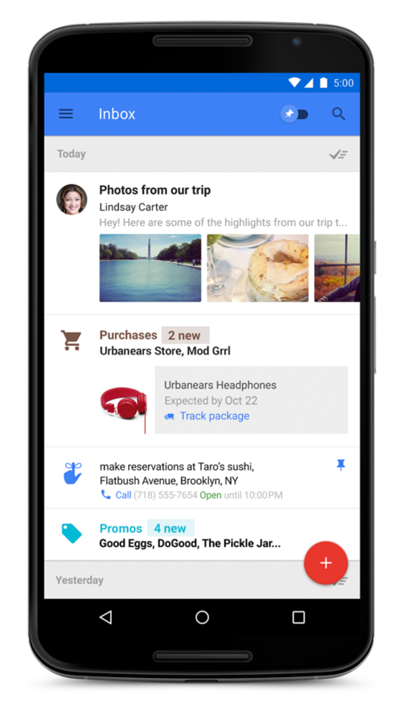Novo aplicativo do Google, Inbox by Gmail simplifica a vida do usuário no uso do e-mail