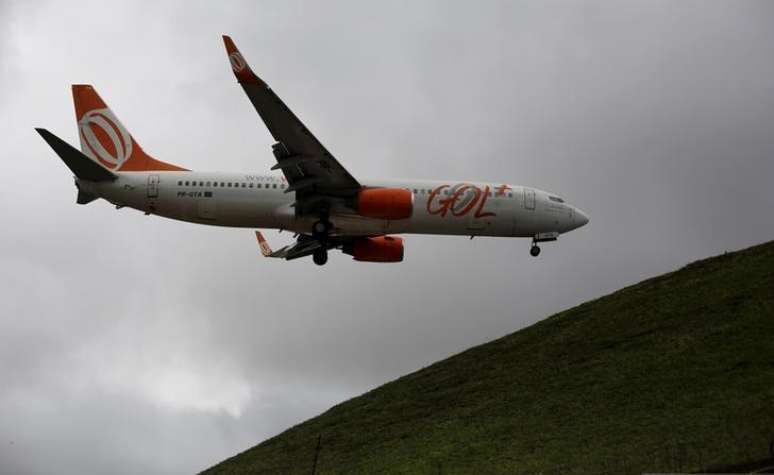 <p>Avi&atilde;o da Gol pousa no aeroporto de Congonhas, em S&atilde;o Paulo</p>