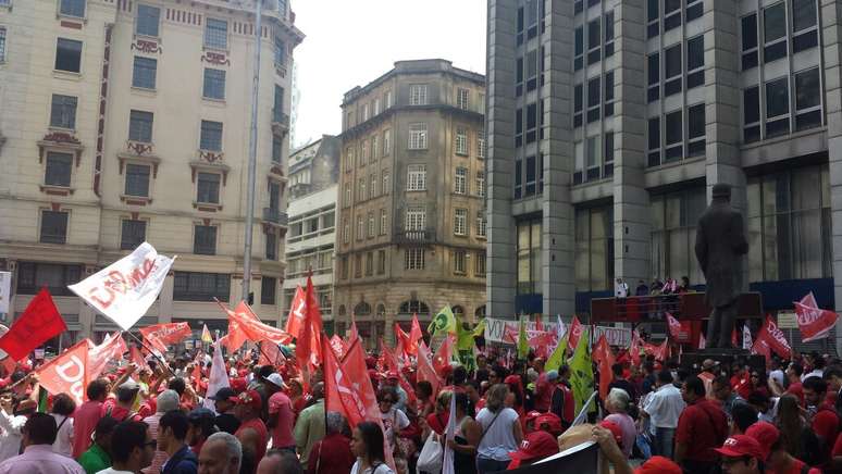 Evento reuniu petistas no centro de São Paulo