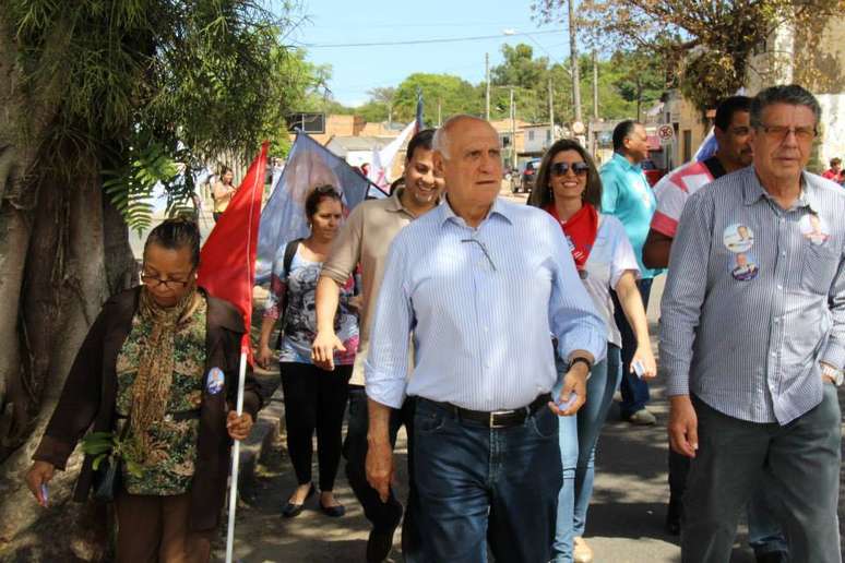 Na disputa pelo senado, Lasier Martins marcou seus discursos por duras críticas à presidente Dilma