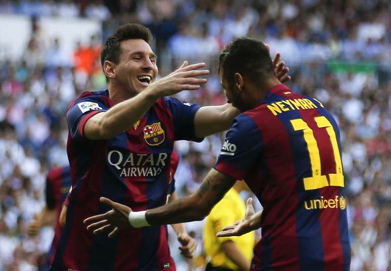 <p>Apesar do gol, tanto Messi quanto Neymar não foram bem no clássico</p>